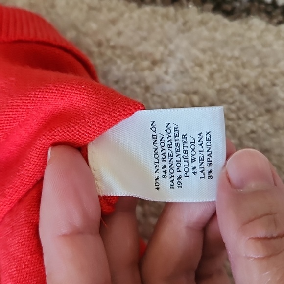 Ann Taylor Orange Sweater - Picture 6 of 7